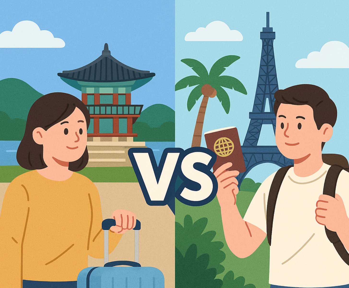 국내여행 vs 해외여행