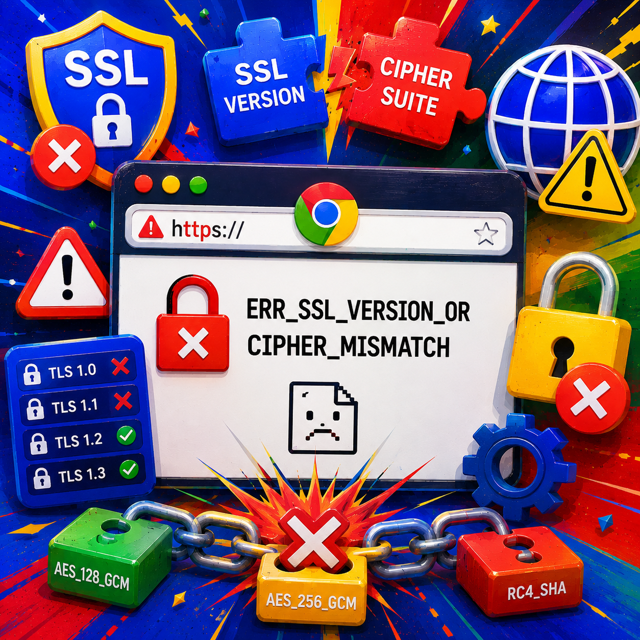 ERR_SSL_VERSION_OR_CIPHER_MISMATCH 해결방법 총정리 – 크롬·SSL버전오류·암호화불일치까지