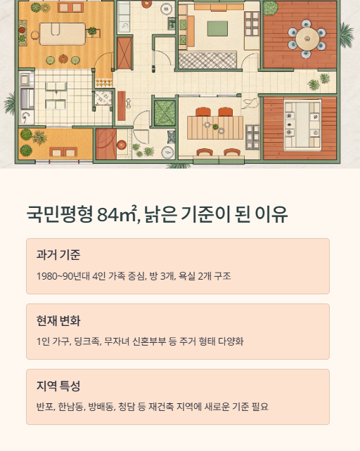 국민평형 낡은 기준이 된 이유