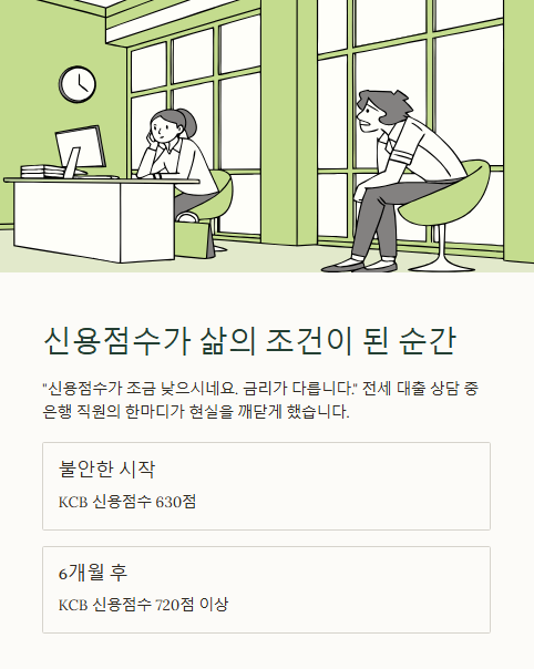신용점수가 삶의 조건이 된 순간