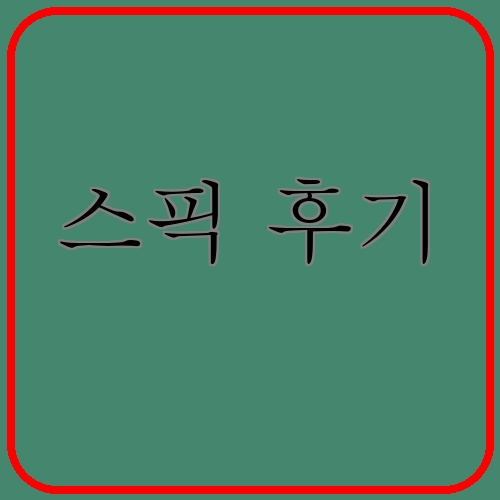 스픽 후기이라고 쓰여있는 텍스트 이미지