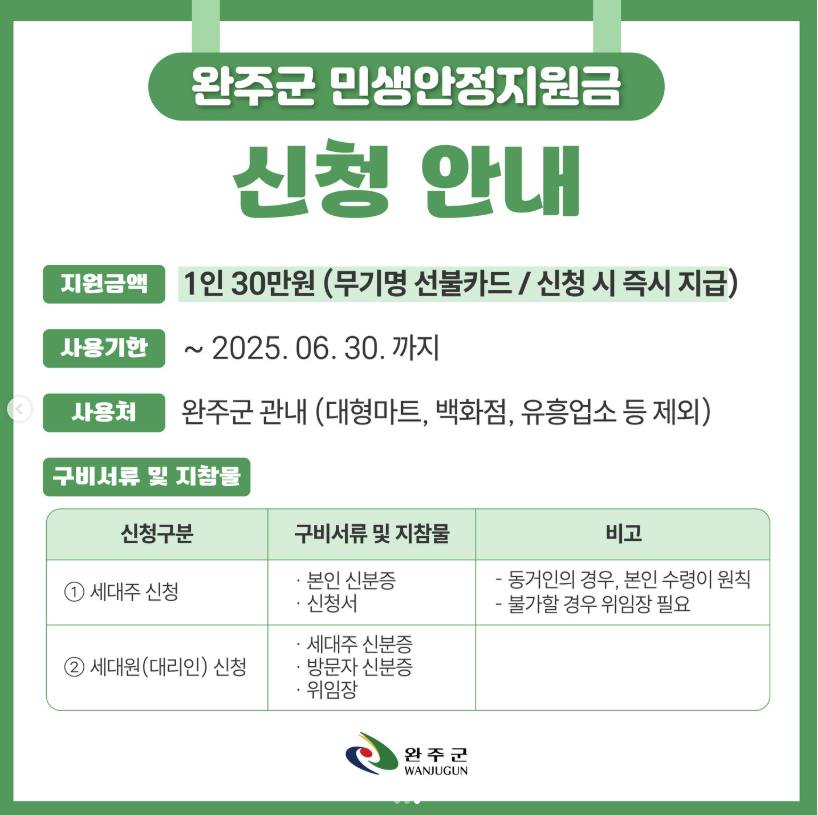 민생 안정 지원금