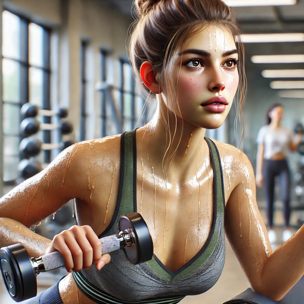 다이어트를-위해-운동하고-있는-여자