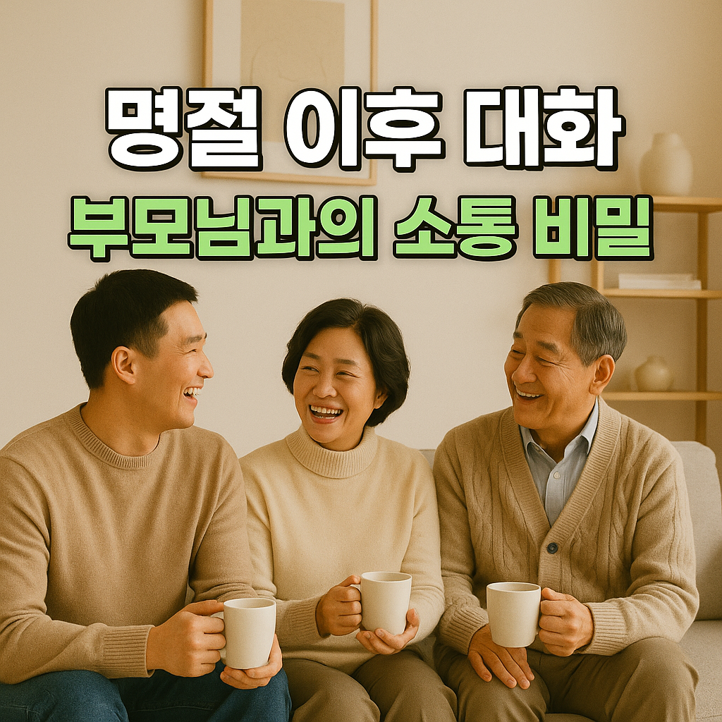 명절 이후 따뜻한 대화의 순간