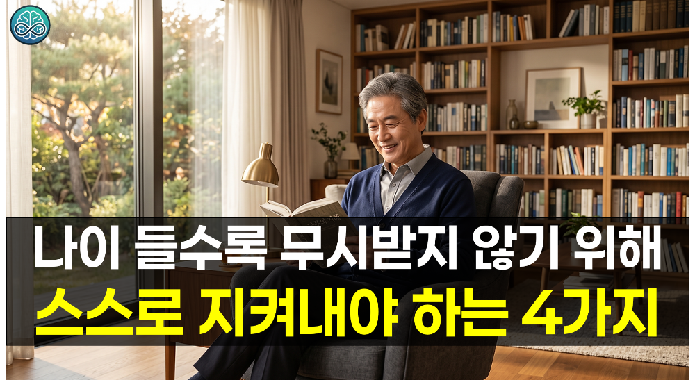 나이 들수록 무시받지 않기 위해 스스로 지켜내야 하는 4가지 완벽 정리