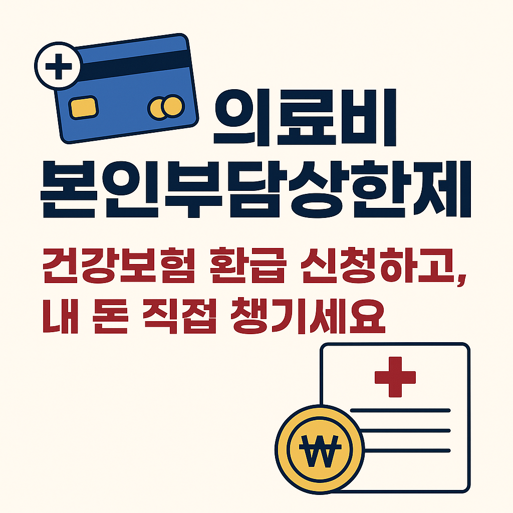 의료비 본인부담상한제+ 건강보험 환급 신청하고, 내 돈 직접 챙기세요