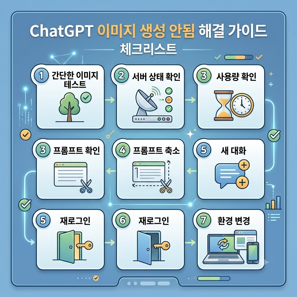 ChatGPT 이미지 생성 오류 해결 순서
