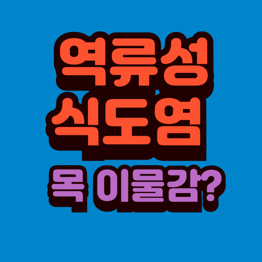 역류성 식도염 목 이물감