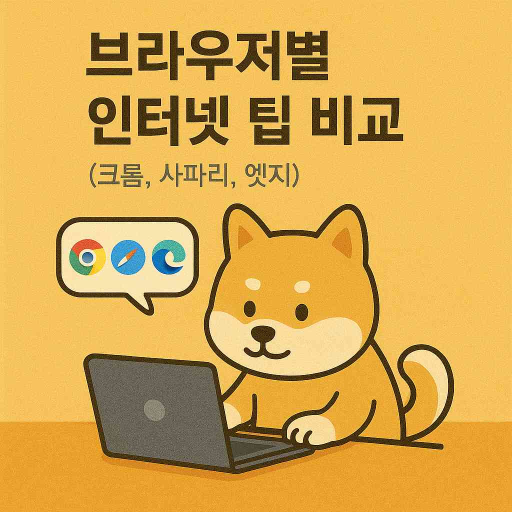 브라우저별 인터넷 팁 비교