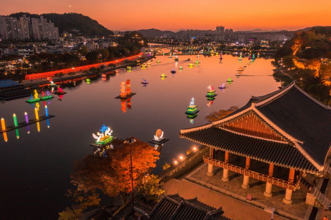 2022년 진주남강유등축제 모습
