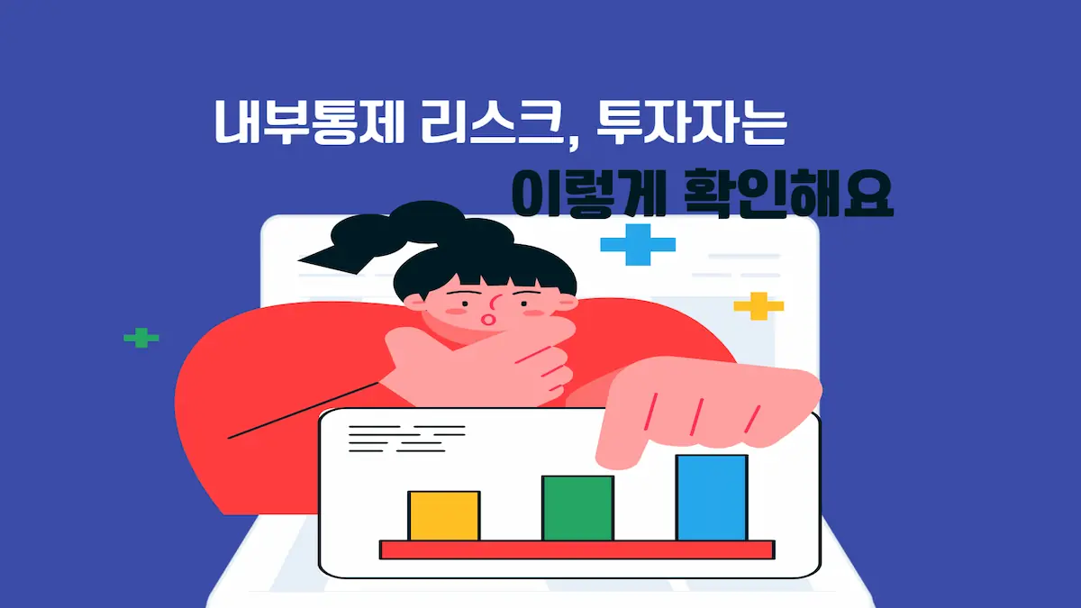 “내부통제 리스크를 확인하는 투자자 가이드를 나타낸 그래프형 썸네일 이미지”