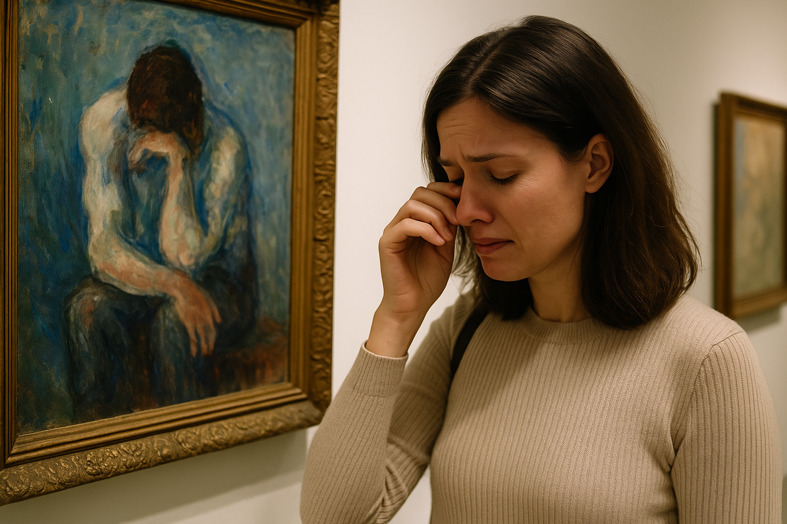 그림 앞에서 눈물 흘리는 이유는