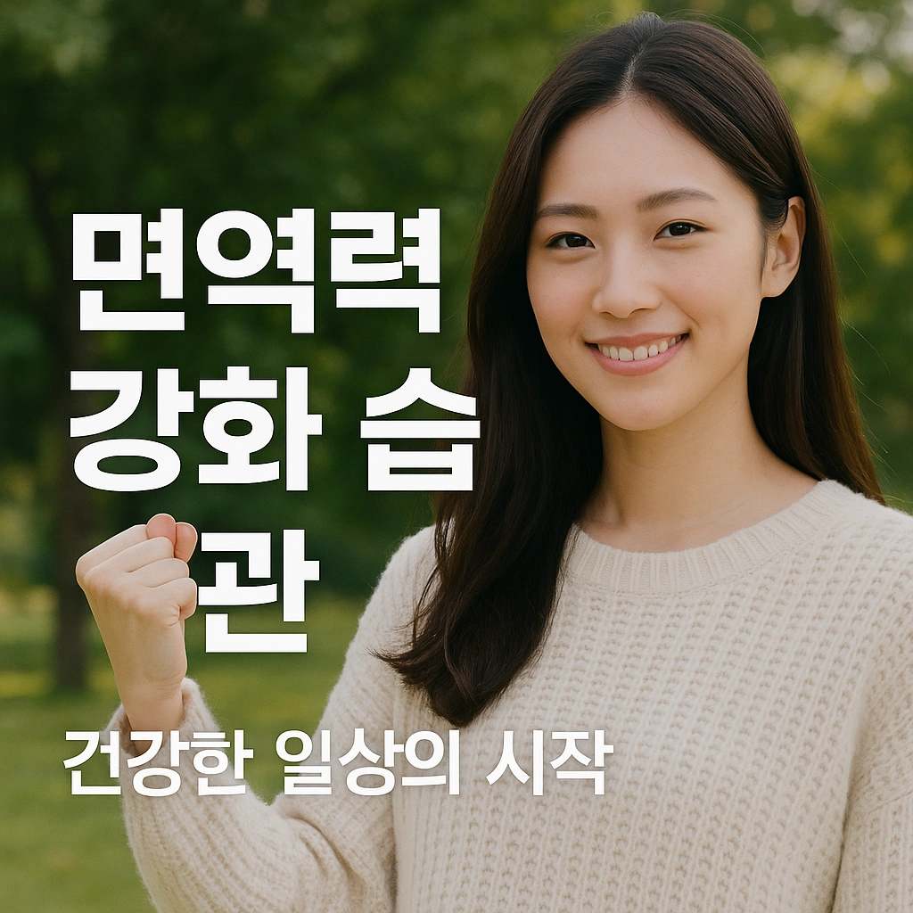 면역력 강화 습관 - 건강한 일상의 시작