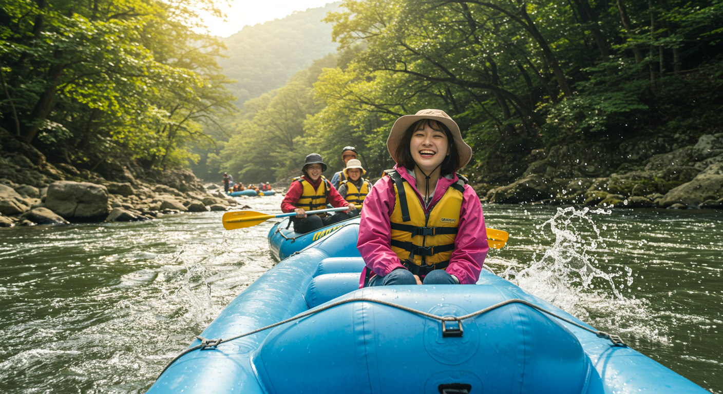 인제 내린천 래프팅 계곡