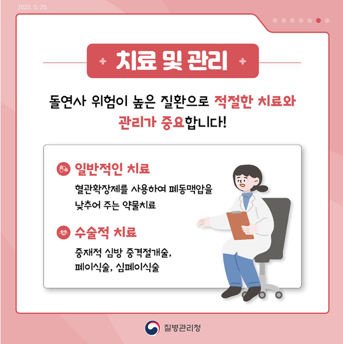 치료와 관리에 대한 인포그래픽