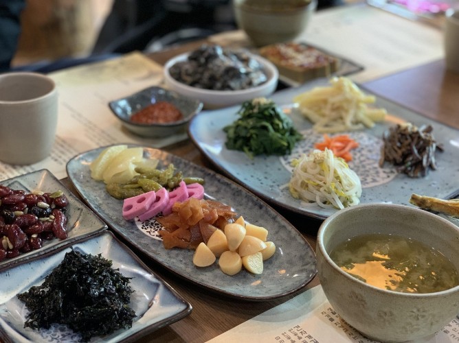 쌈밥 상차림 이미지