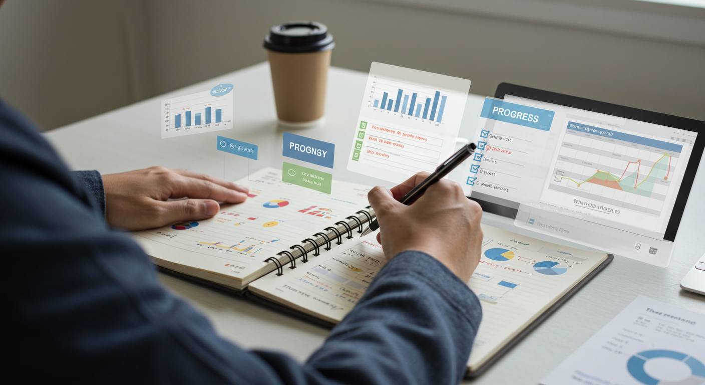 기록하는 사람만이 성장한다 &ndash; 변화의 시각화 전략에 관한 이미지