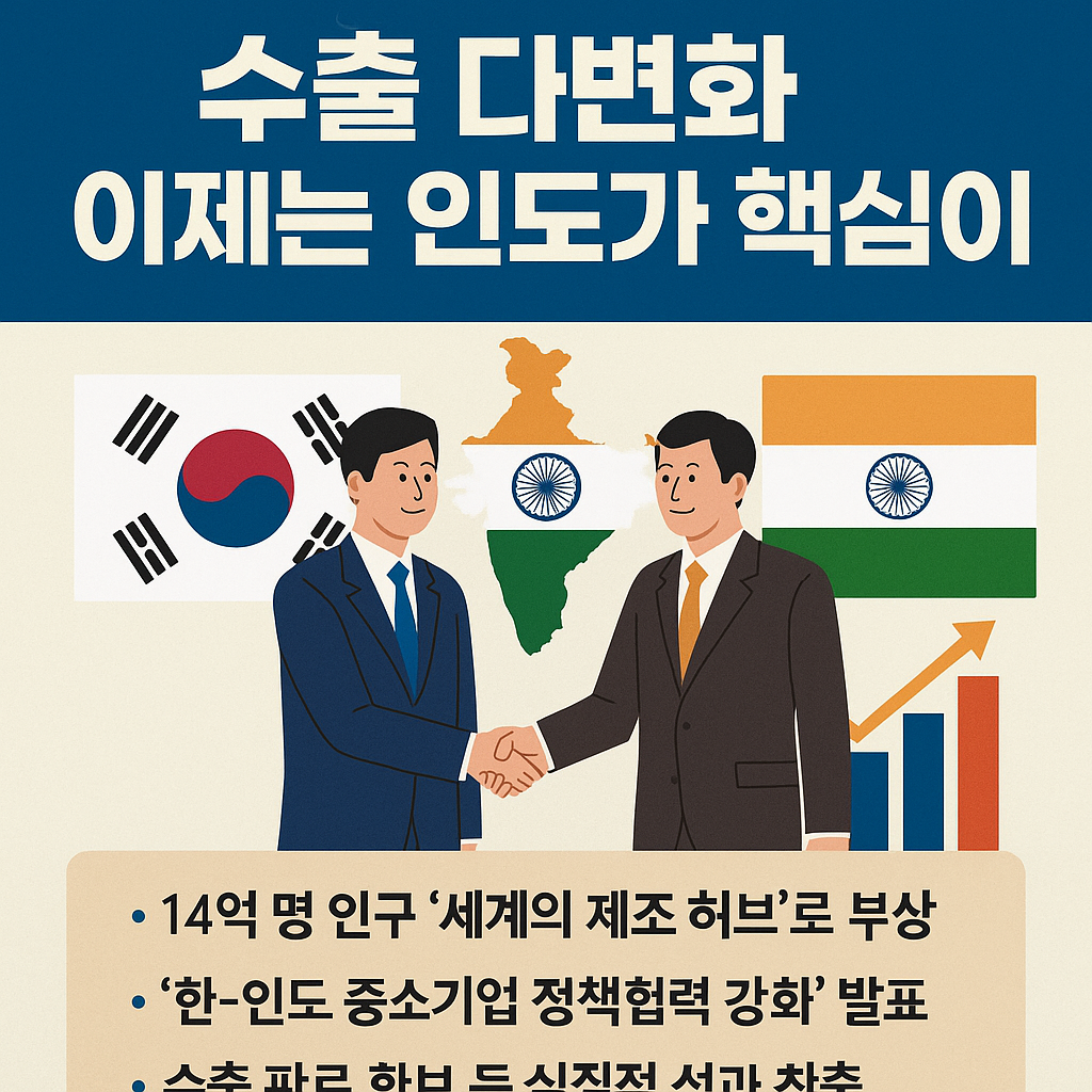 중소기업 수출지원 강화! 한국-인도 정책협력의 의미는?