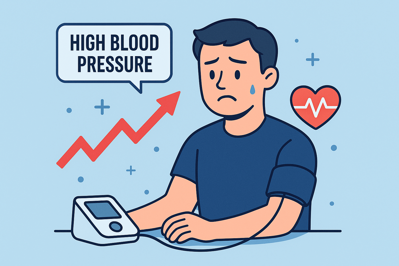 혈압을 측정하는 병원 장면