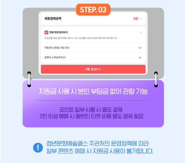 청년문화예술패스 영화 예매 방법