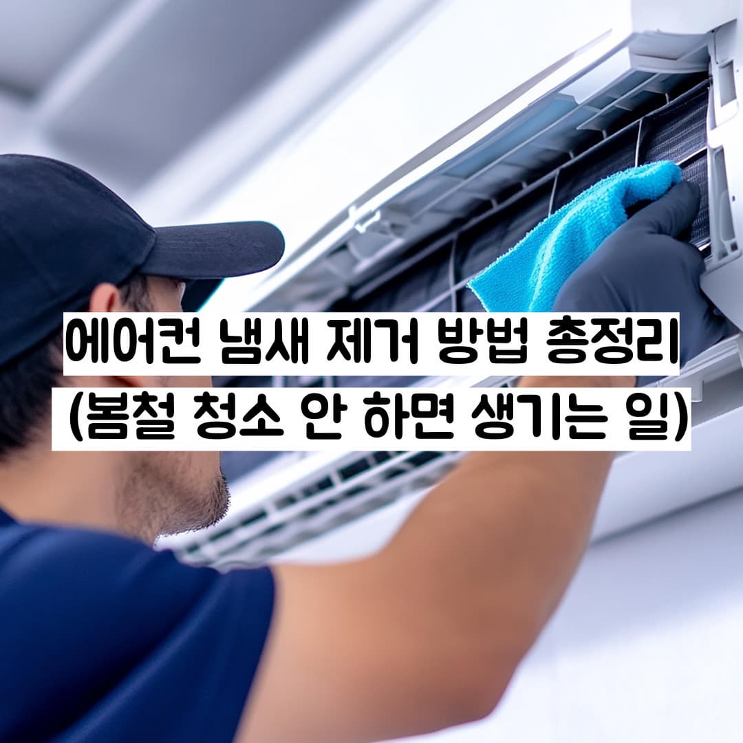 에어컨 냄새 제거 방법 총정리 (봄철 청소 안 하면 생기는 일)