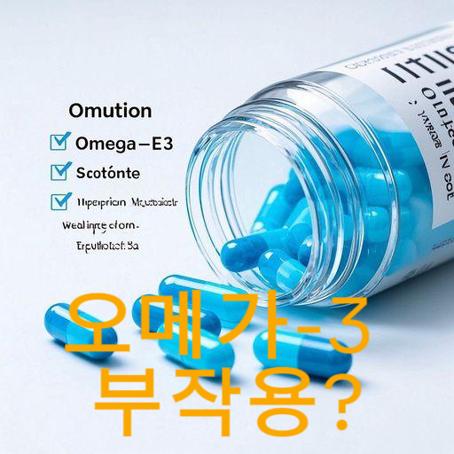 지방을 줄이고 건강을 챙기려고 시작한 오메가-3