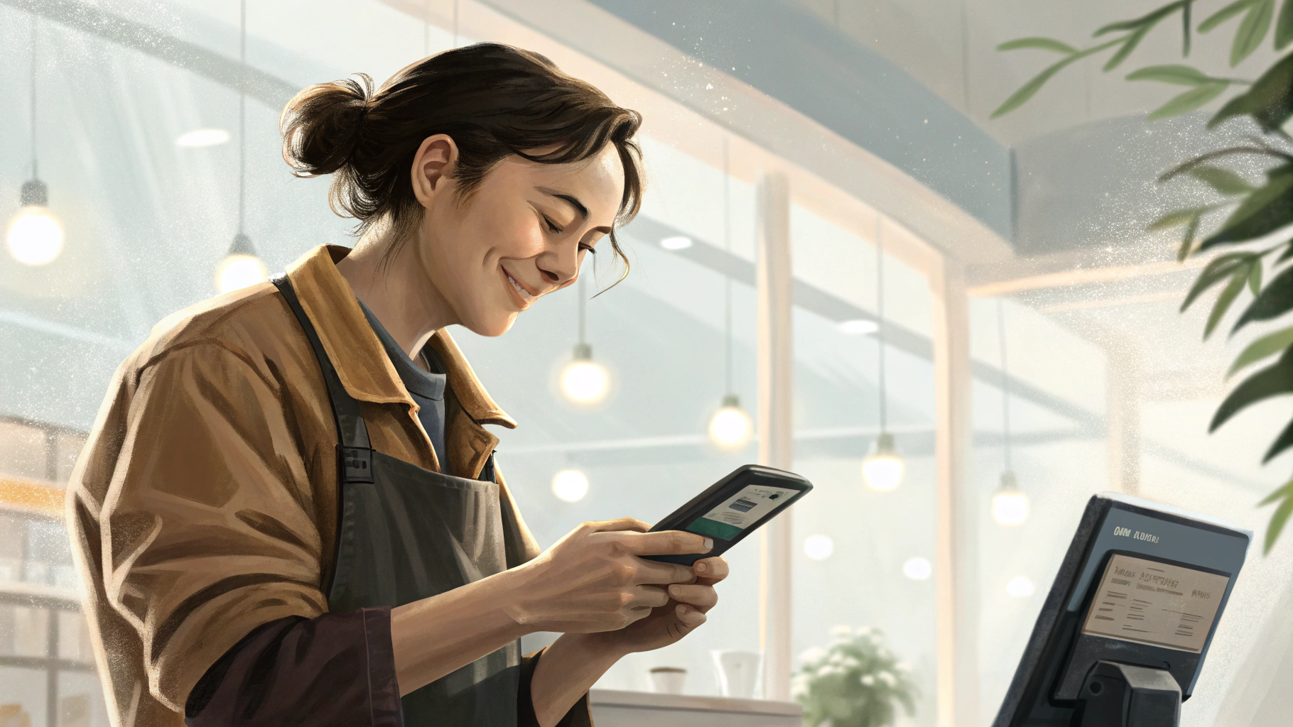 모바일 어플로 확인하는 모습