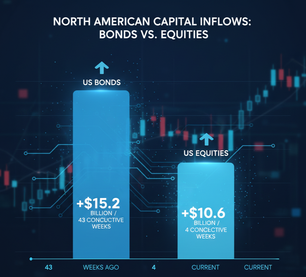 주식과 채권의 유입 강도 비교