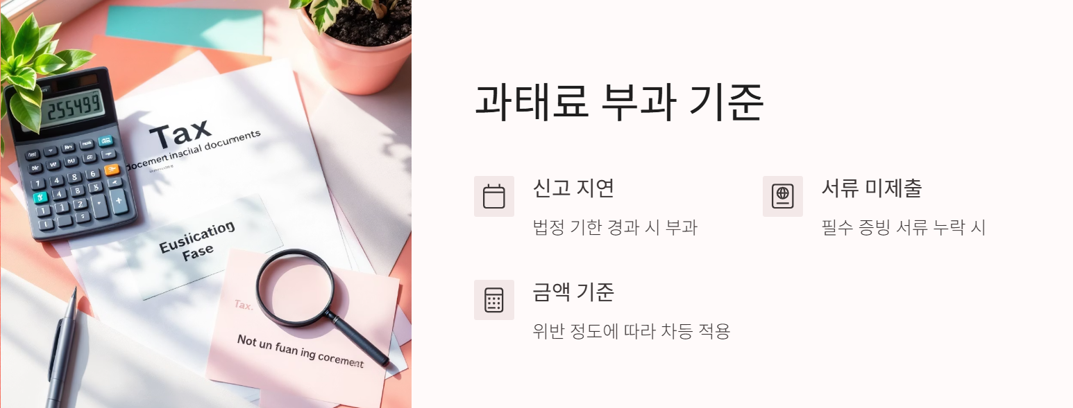 과태료 부과 기준