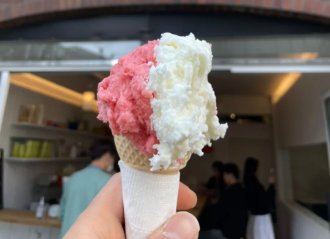 당도-서울숲-젤라또-소금맛-딸기맛