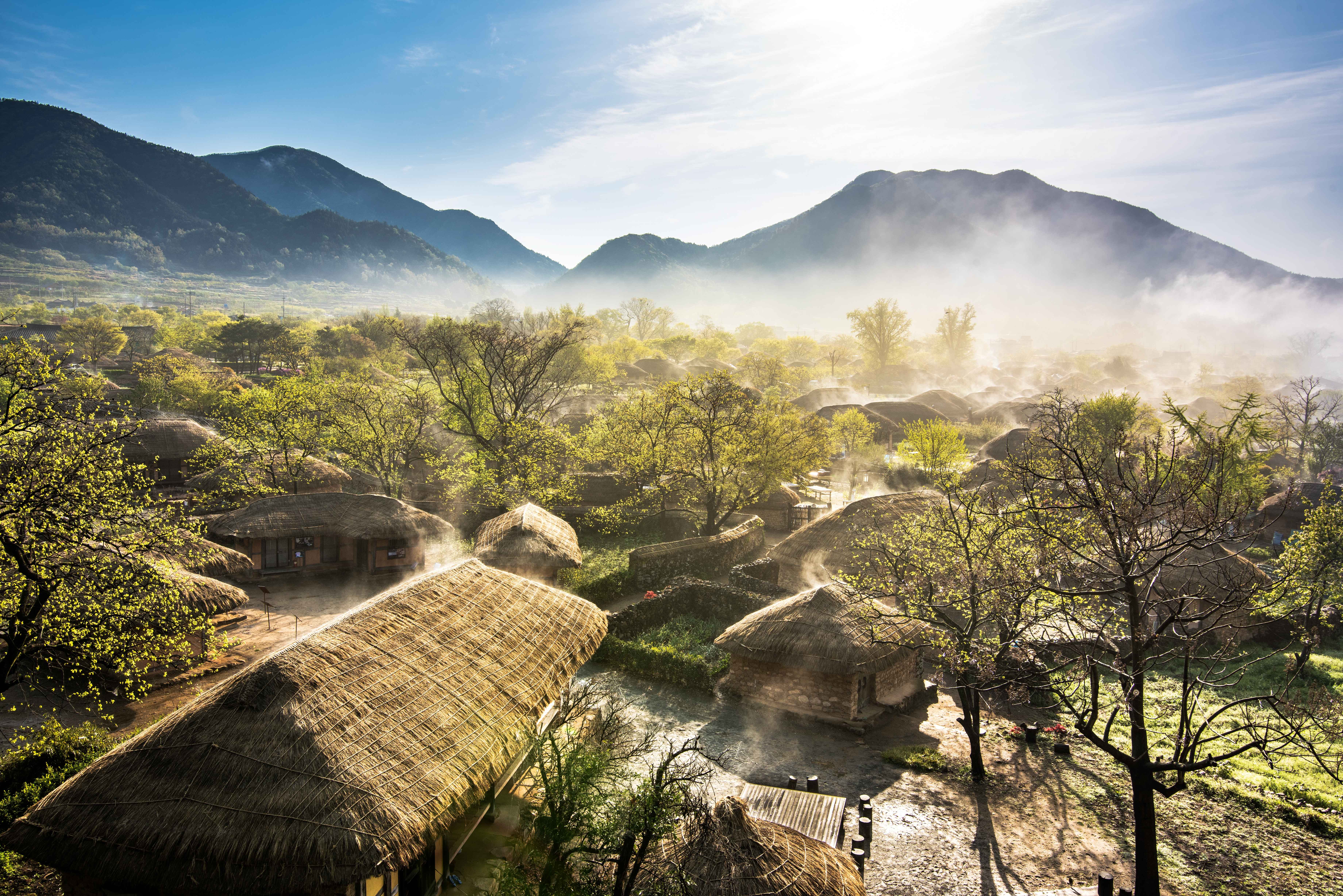 순천 낙안읍성의 아침