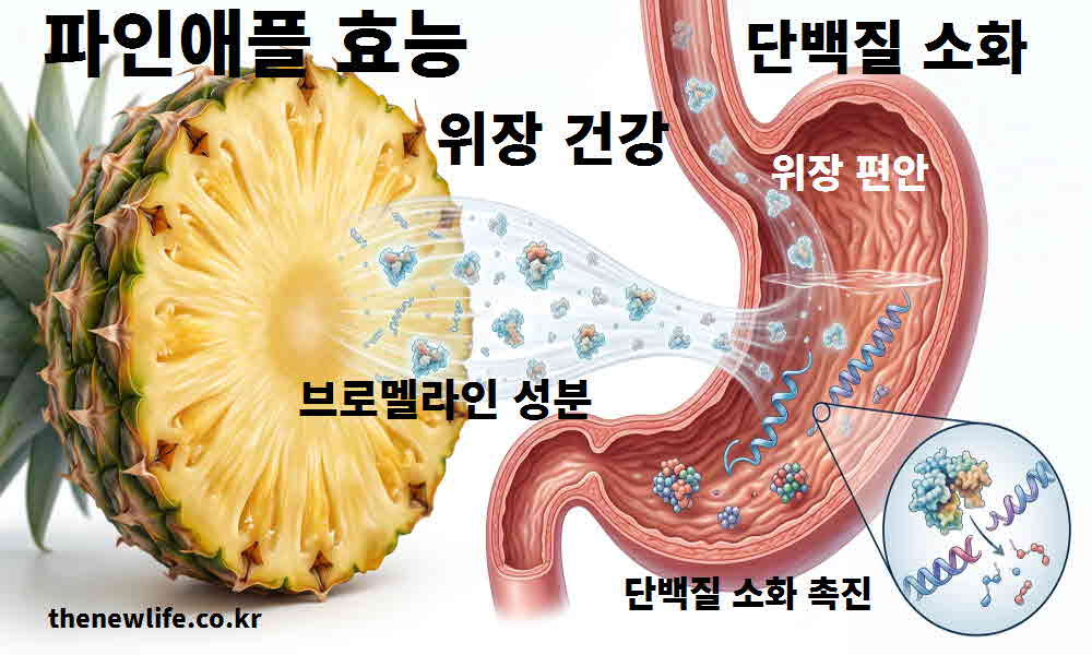 파인애플 효능 단백질 소화 위장 건강