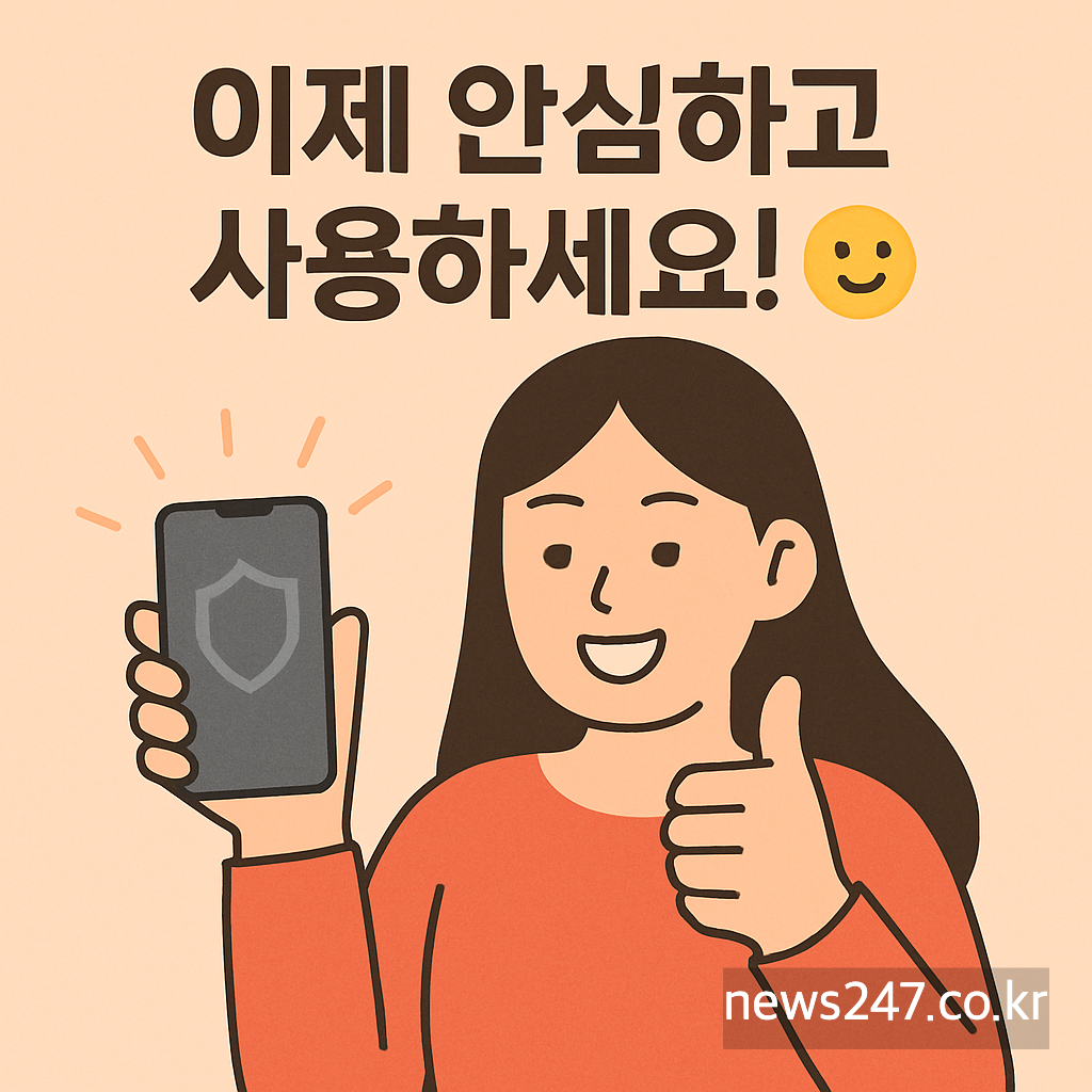 이제 안심하고 사용하세요! 😊