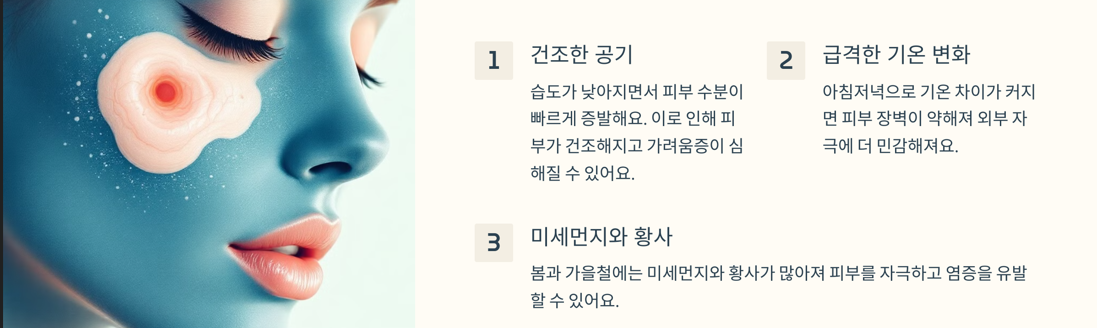 환절기에 아토피가 악화되는 이유