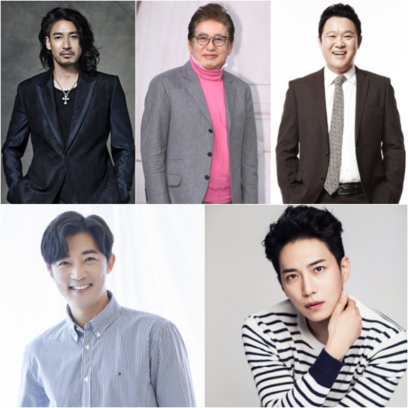 &#39;아빠는 꽃중년&#39; 김용건X김구라X신성우X안재욱X김원준 [사진=김용건&#44; 김구라&#44; 신성우&#44; 안재욱&#44; 김원준 소속사 ]