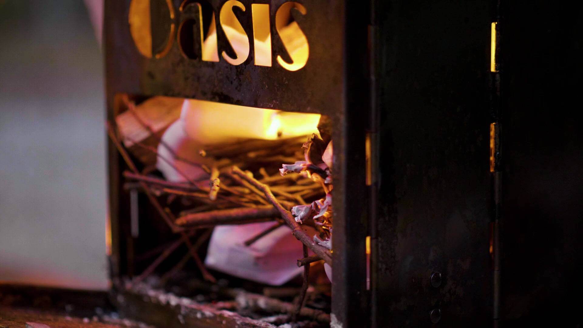 서양식 아궁이 불