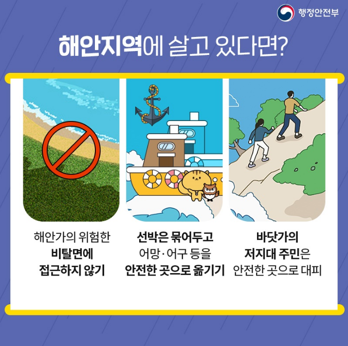태풍 대비 행동요령(이미지 행정안전부)