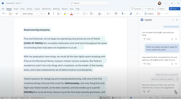 MS 워드 (MS Word Embeded Copilot)