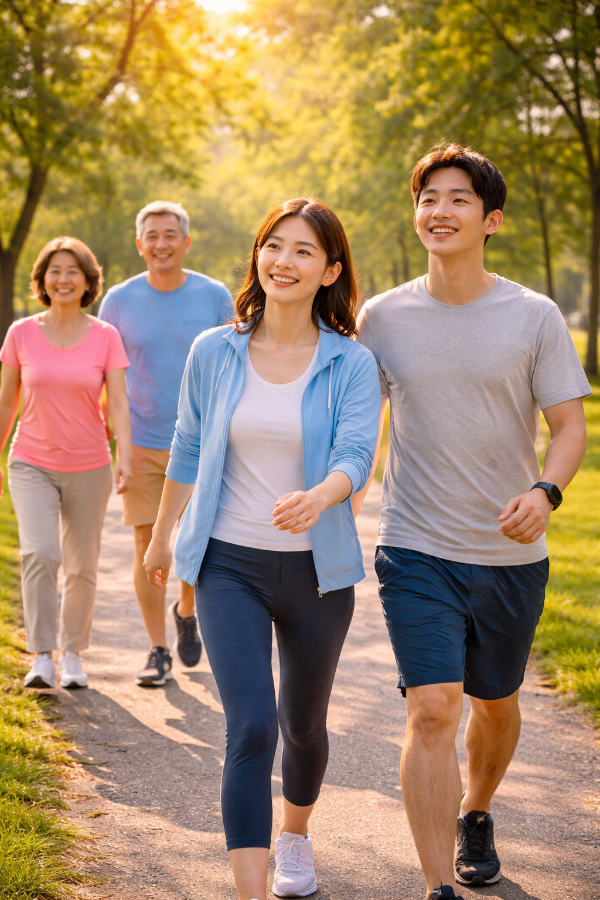 걷기운동의 필요성에 대한 이미지