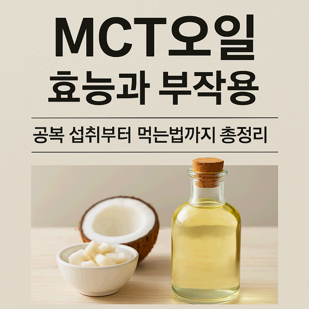 MCT오일 효능과 부작용 – 공복 섭취부터 먹는법까지 총정리