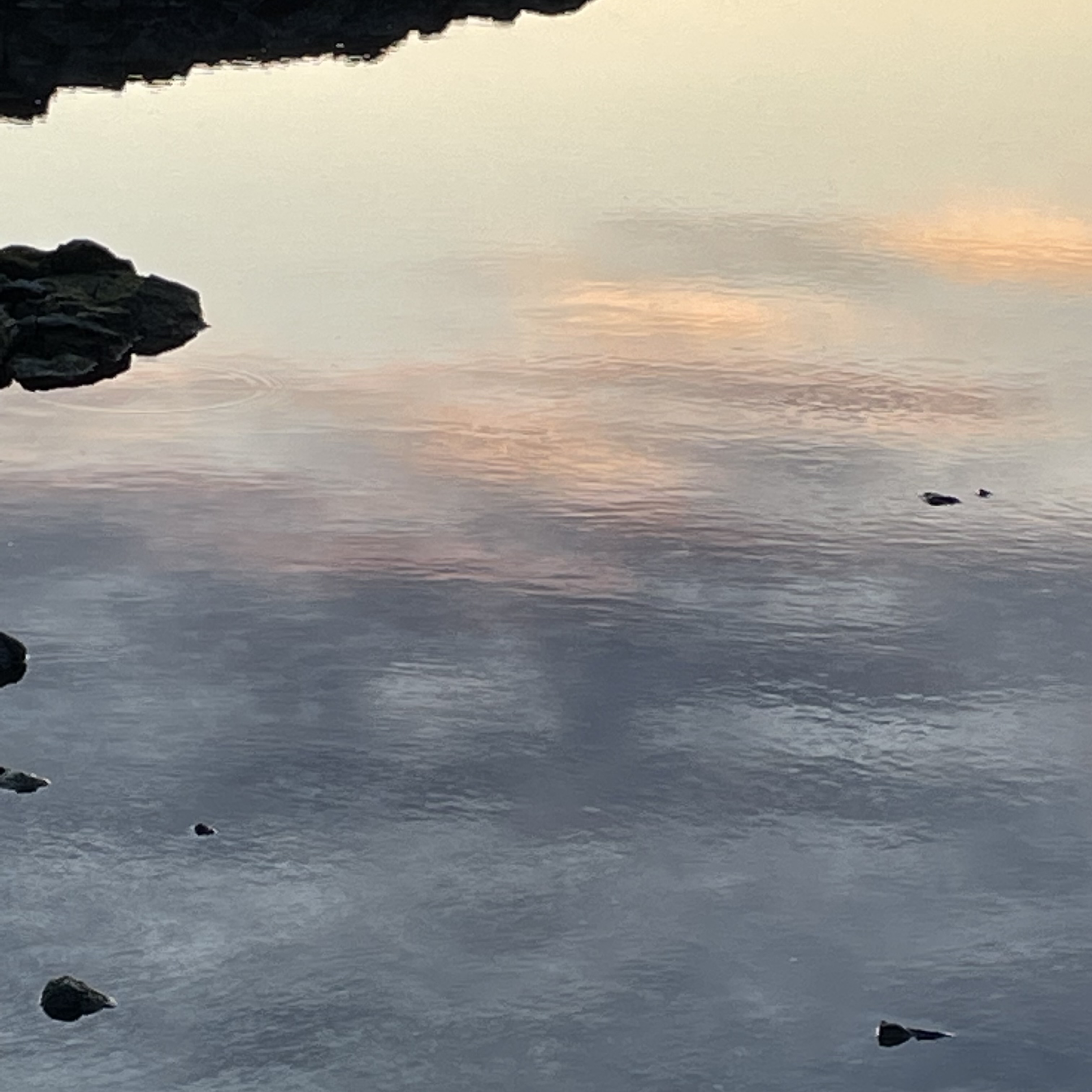 장마랑 잘 어울리는 색감의 바다