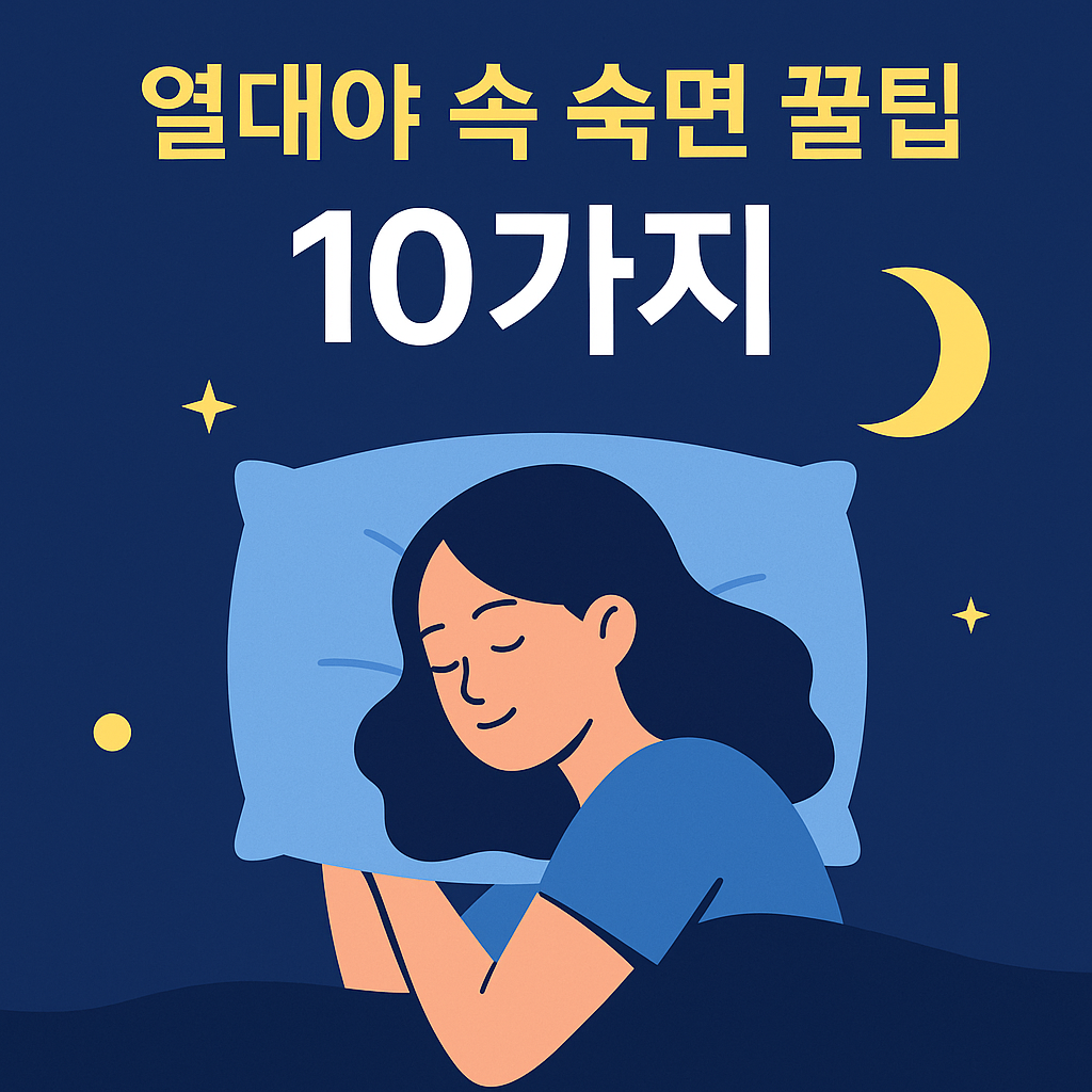 숙면 꿀팁 10가지