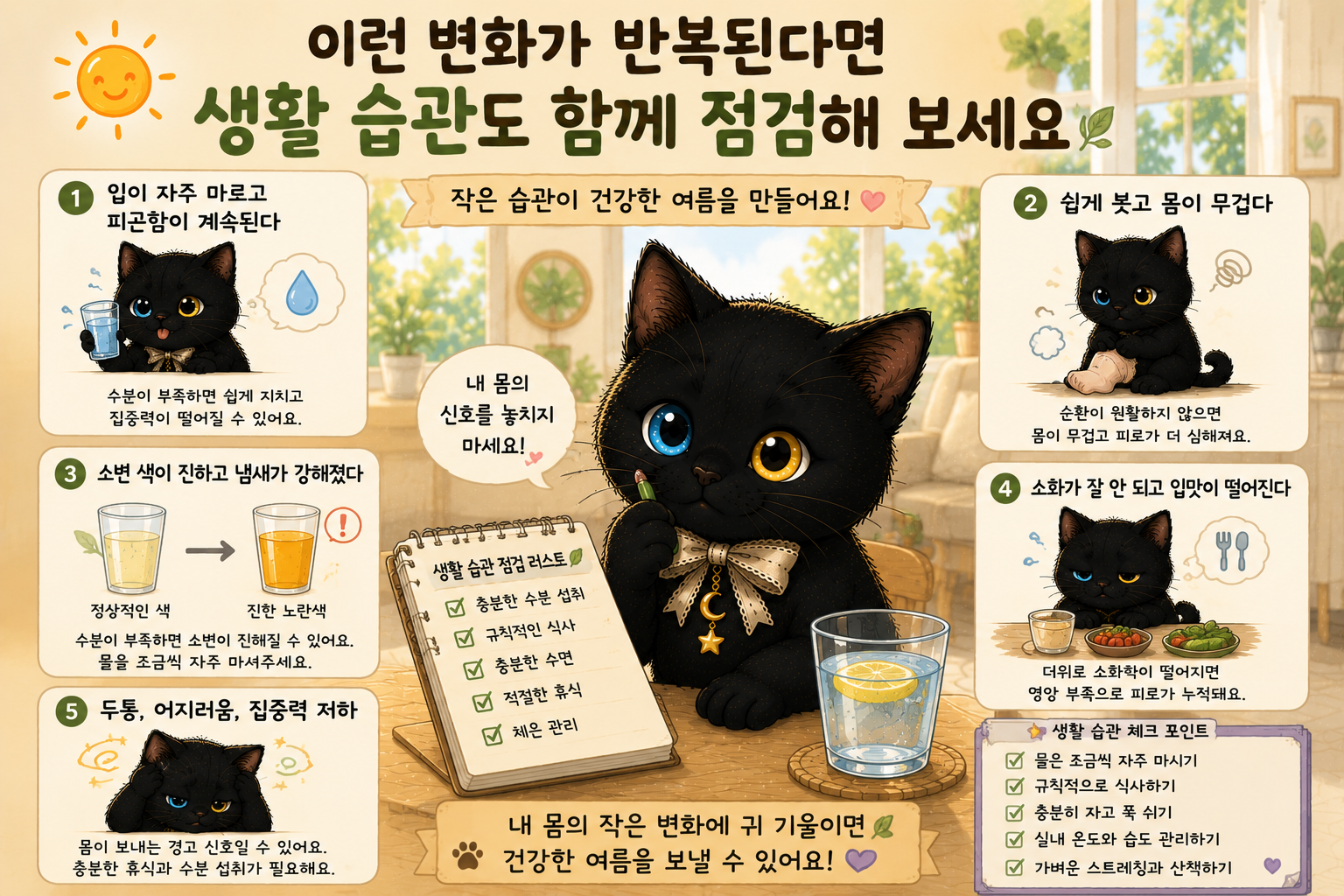 이런 변화가 반복된다면 생활 습관도 함께 점검해 보세요