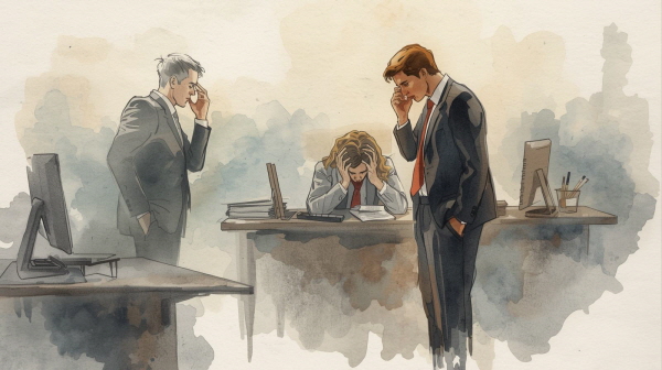 ISTJ는 감정을 겉으로 크게 드러내지 않는 편입니다. 그래서 죄책감을 느껴도 바로 털어놓기보다 속으로 오래 삭이는 경우가 많습니다에 관한 그림