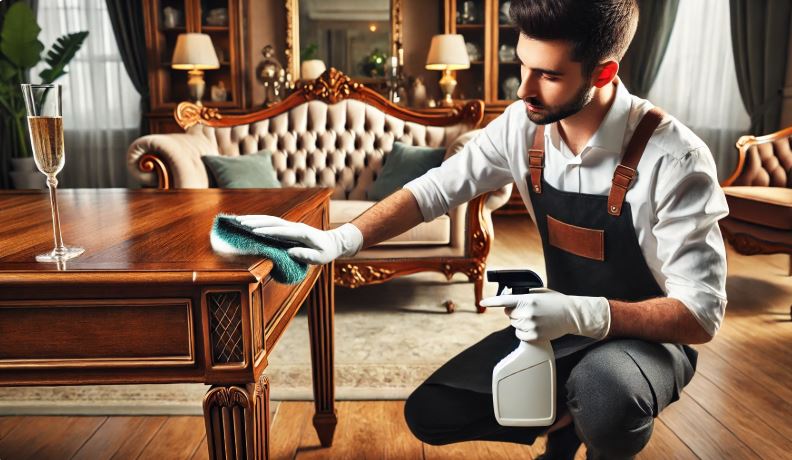 고급 가구 청소