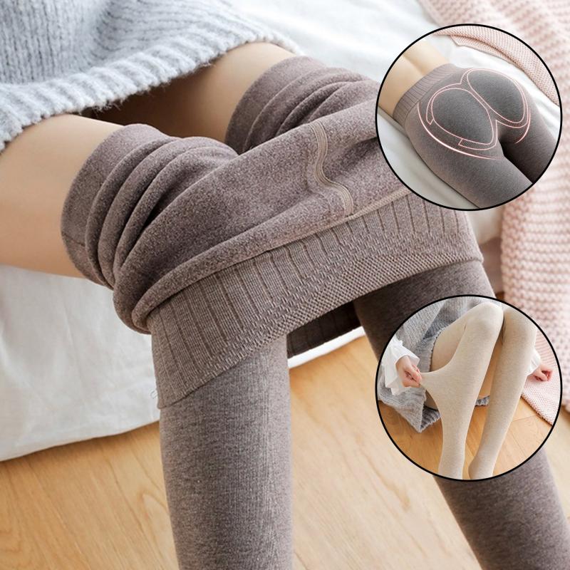 겨울 여성 기모레깅스 유발 두꺼운 팬츠 보온 스타킹 타이즈