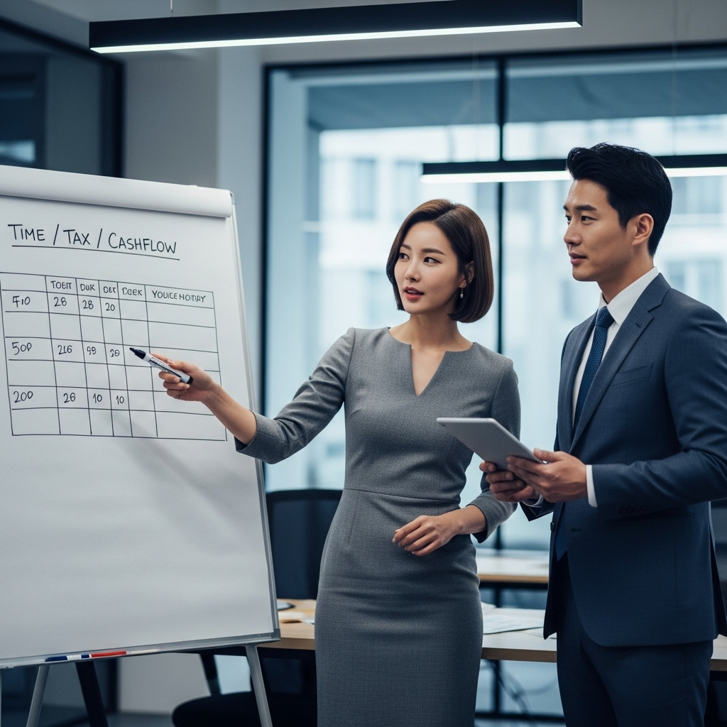시간·세금·현금흐름 매트릭스