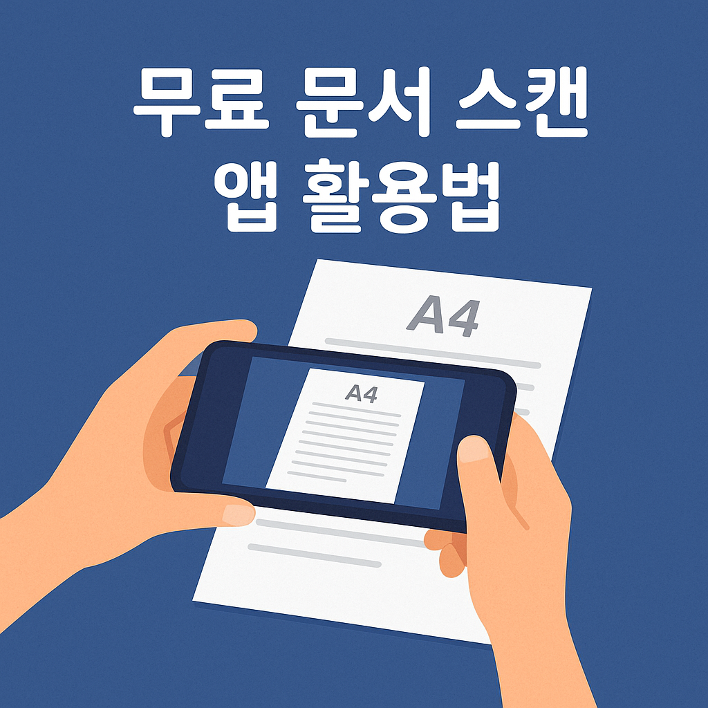 이제 스캐너 필요없어요! 무료 앱으로 1초 만에 문서 스캔하는 법📄