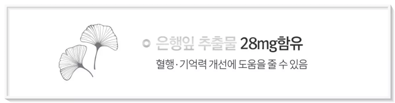 프리미엄 유비큐스 포뮬러 효과-은행잎추출물