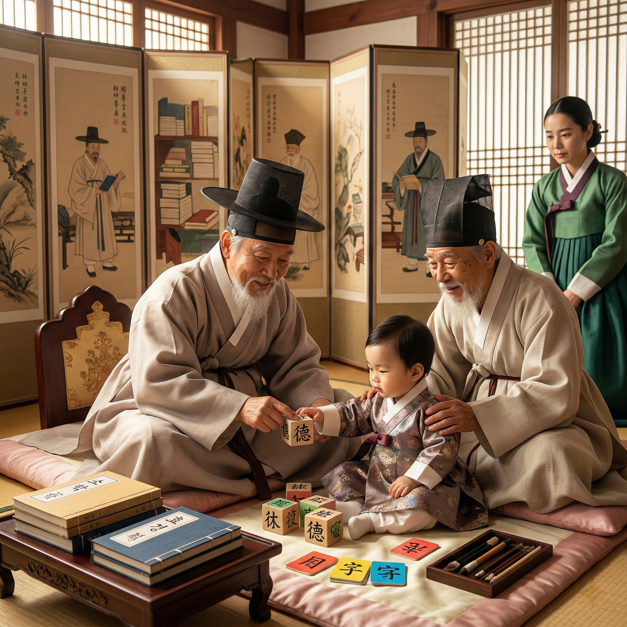 조선 원자 교육법 (보양청, 강학청, 소학교육)